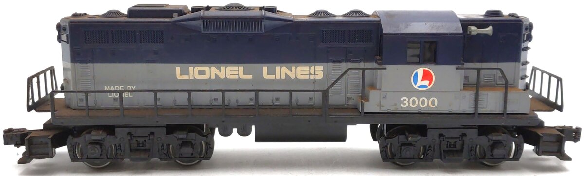 Lionel 6-3000 O Railscope GP9 Diesel Locomotive #3000 VG