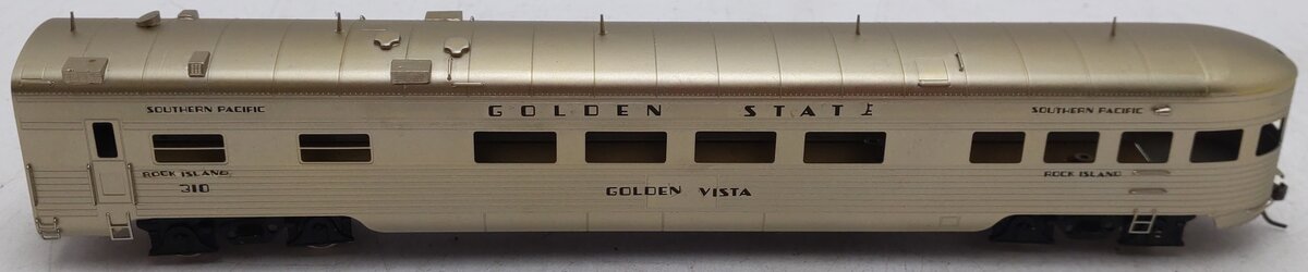 Soho HO Scale Nickel Plated Brass Southern Pacific 77' Diner-Observati/Box