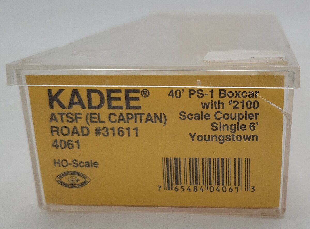 Kadee 4061 HO Scale ATSF El Capitan 40' PS-1 Boxcar #31611 LN/Box