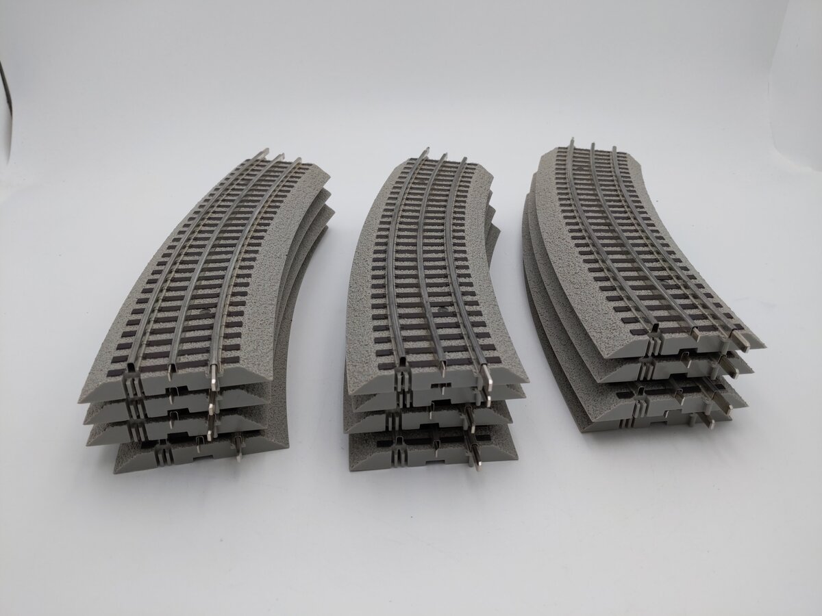Lionel 6-12056 FasTrack O60 Curved Track (12) EX
