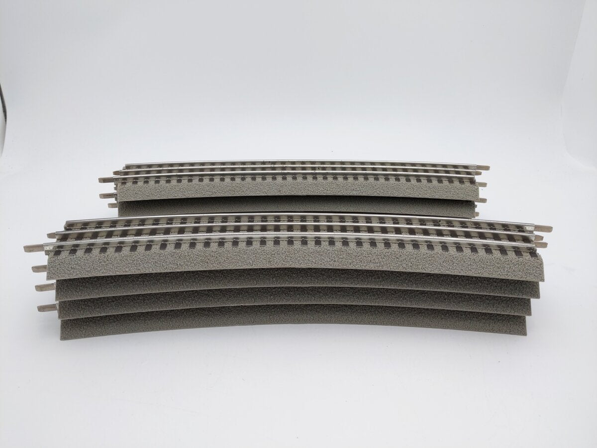Lionel 6-12041 FasTrack O72 Curved 22.5 Degree Track (8) EX