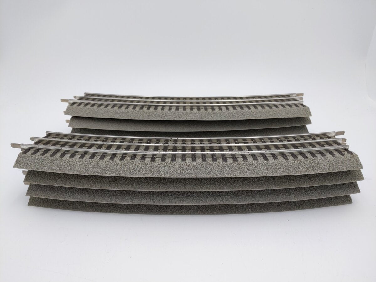 Lionel 6-12041 FasTrack O72 Curved 22.5 Degree Track (8) EX