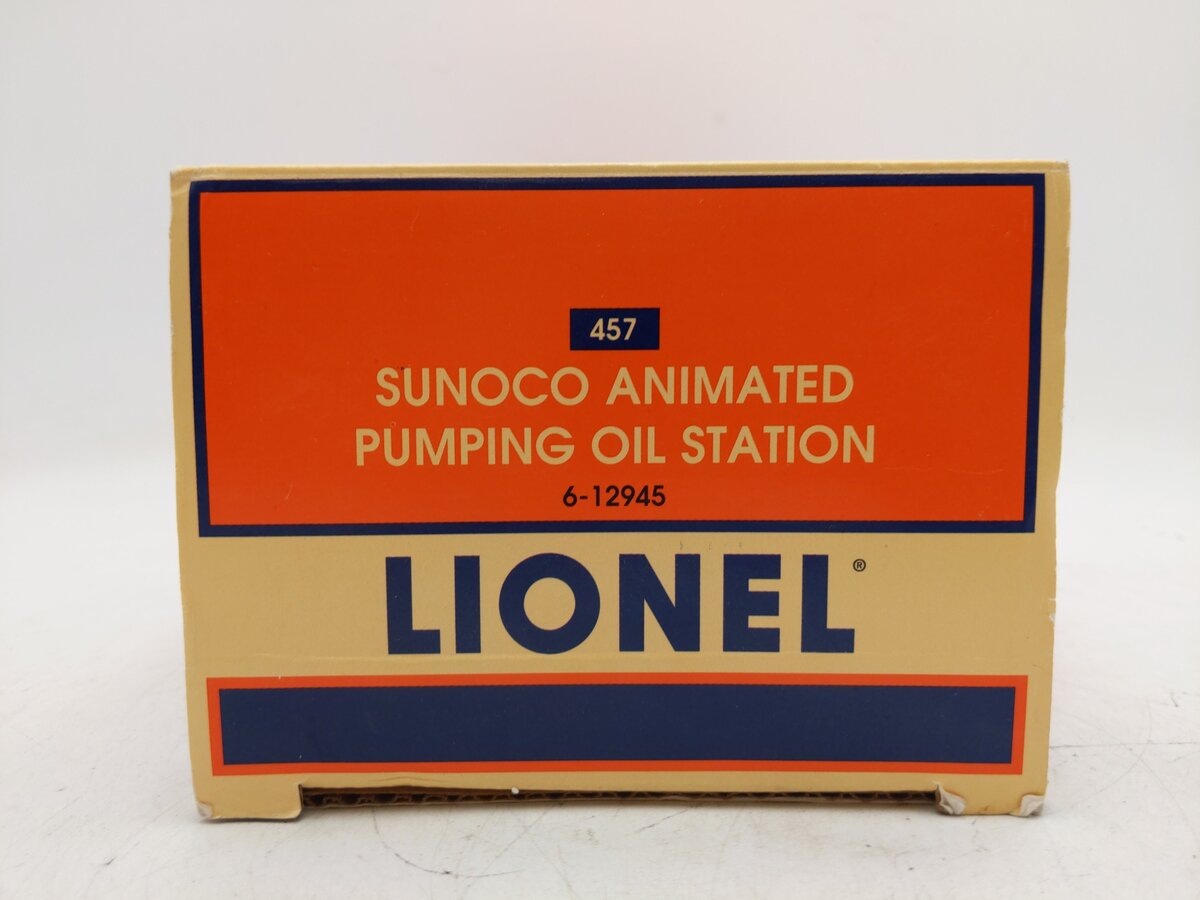 Lionel 6-12945 O Gauge Sunoco Animated Pumping Station #457 EX/Box