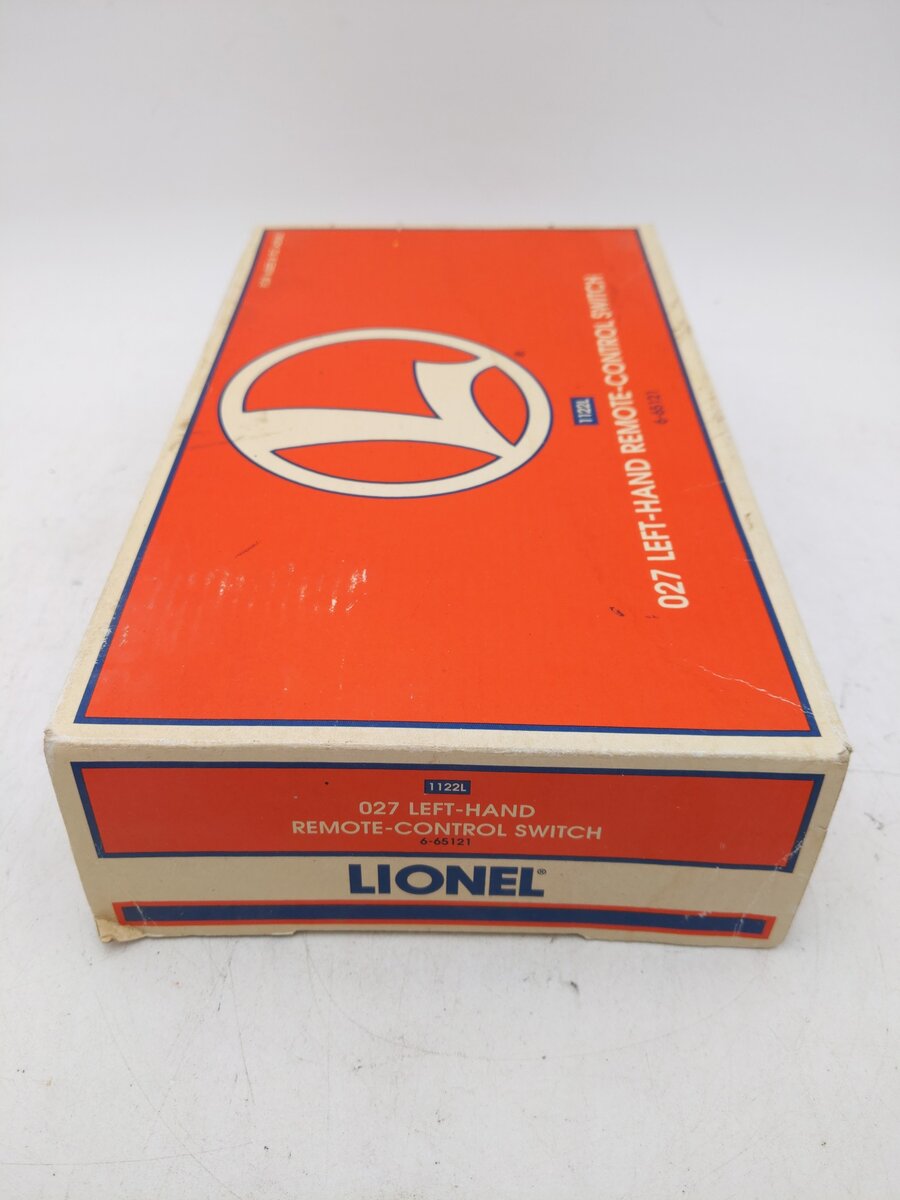 Lionel 6-65121 O 1122L 27" Left Hand Remote Control Switch Turnout EX/Box