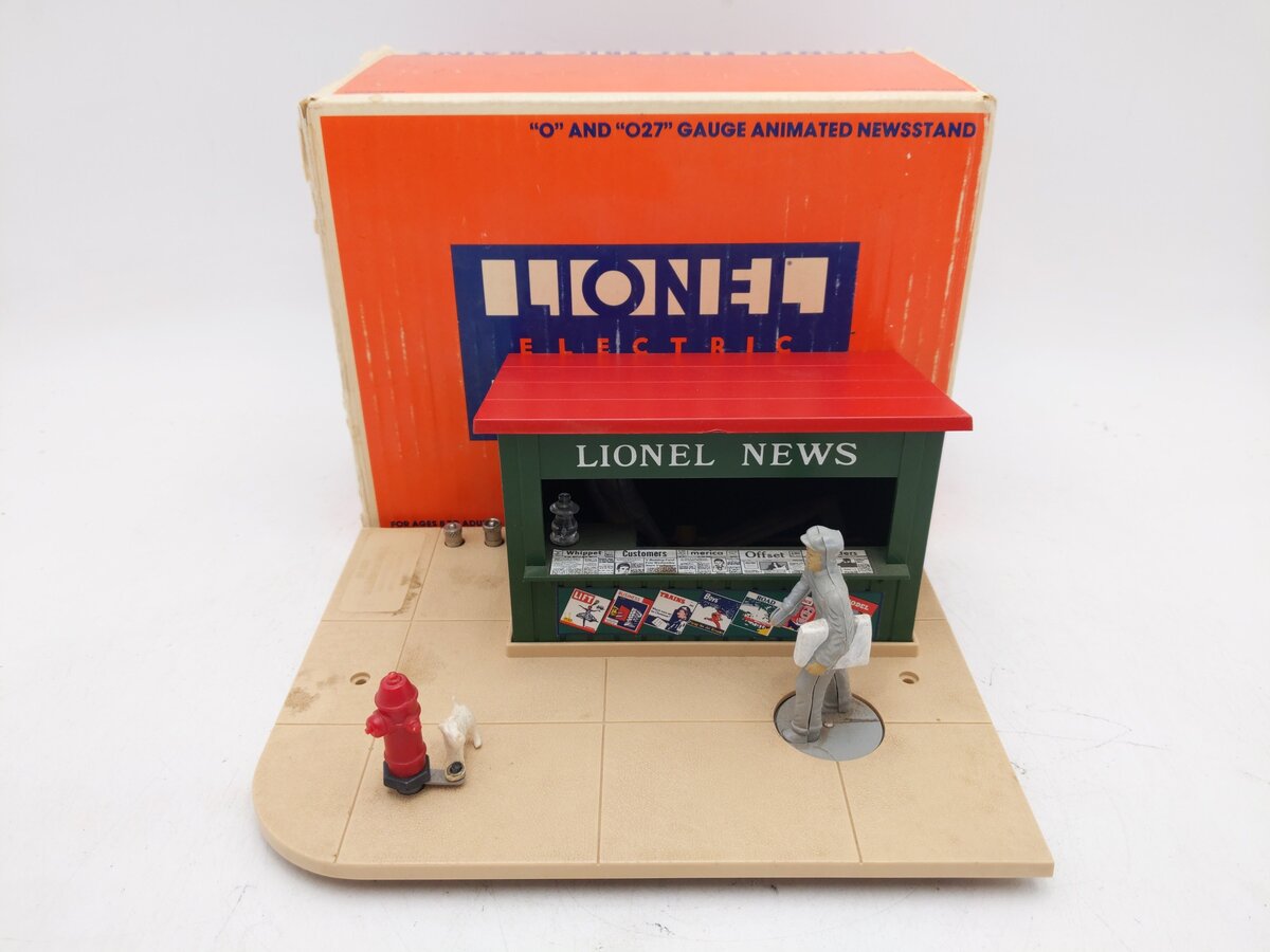 Lionel 6-2308 O Gauge Animated News Stand EX/Box