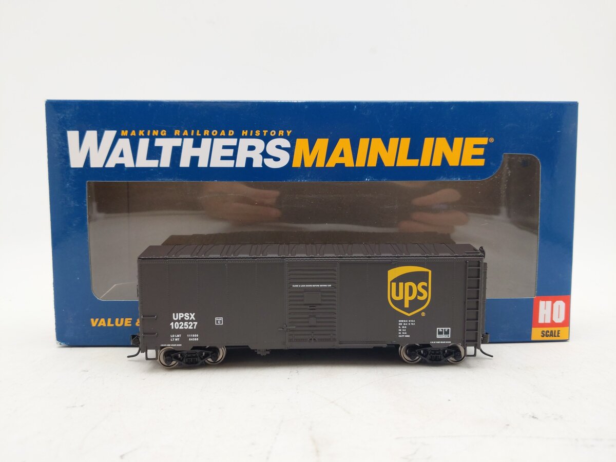 Walthers 910-1218 HO UPS 40' AAR Modernized 1948 Boxcar RTR #102527 EX/Box