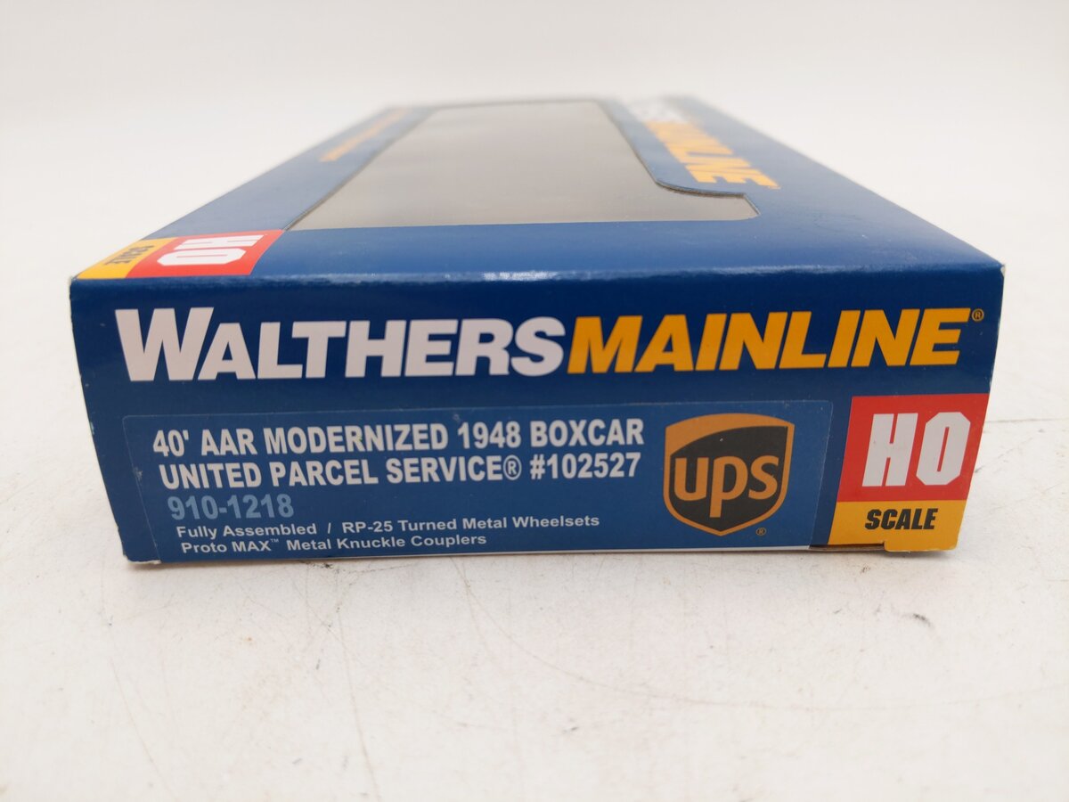 Walthers 910-1218 HO UPS 40' AAR Modernized 1948 Boxcar RTR #102527 EX/Box