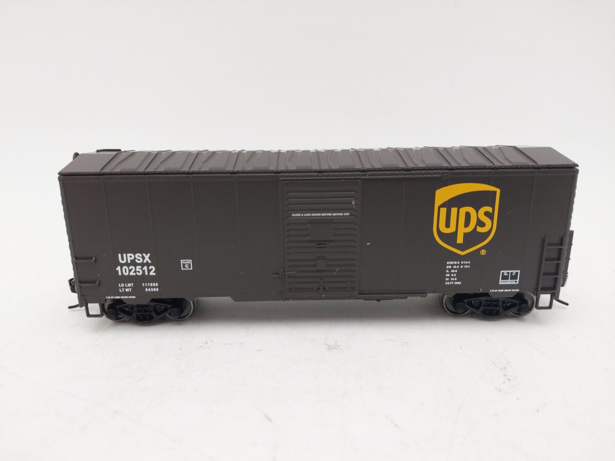 Walthers 910-1217 HO UPS 40' AAR Modernized 1948 Boxcar RTR #102512 EX/Box