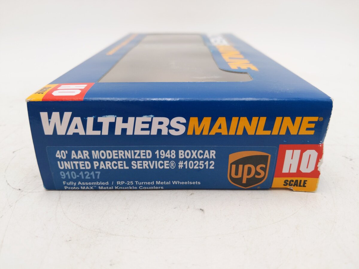 Walthers 910-1217 HO UPS 40' AAR Modernized 1948 Boxcar RTR #102512 EX/Box