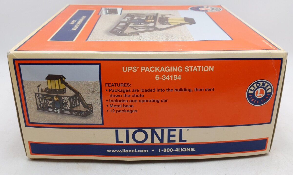 Lionel 6-34194 UPS Operating Packaging Station EX/Box