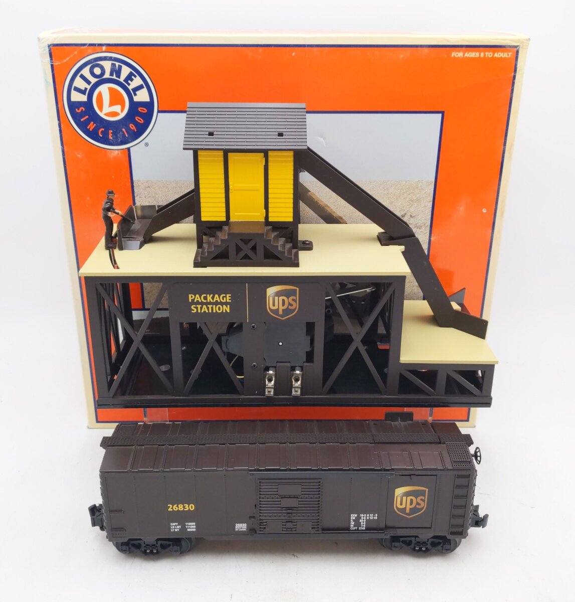 Lionel 6-34194 UPS Operating Packaging Station EX/Box