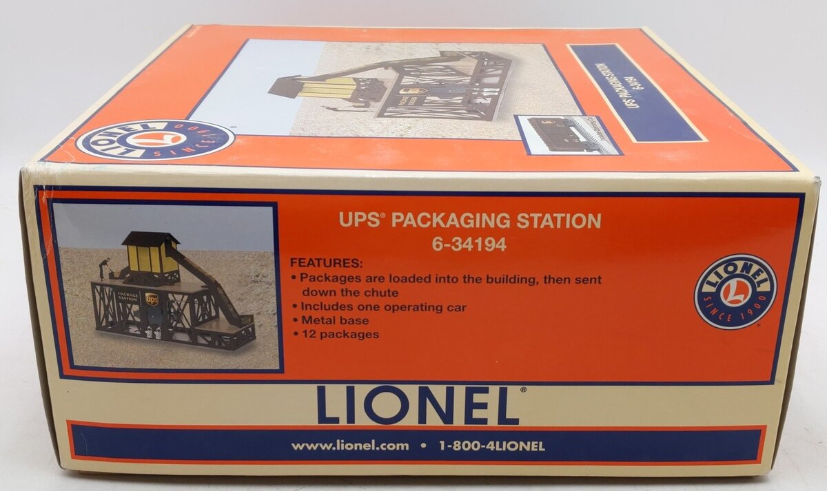 Lionel 6-34194 UPS Operating Packaging Station EX/Box