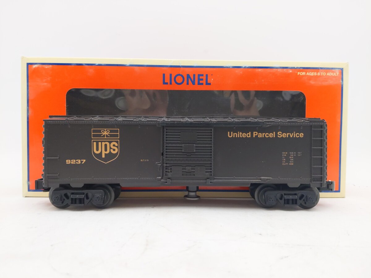 Lionel 6-26827 O Gauge UPS Archive Operating Boxcar #9237 EX/Box