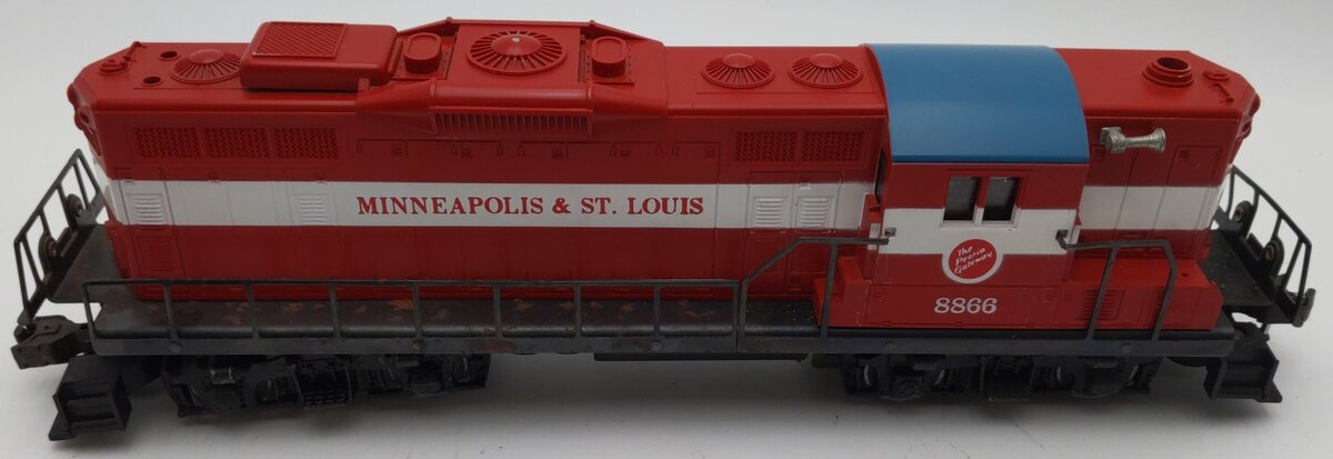 Lionel 6-8866 O Gauge Minneapolis and St. Louis GP-9 Powered Diesel Locomotive VG