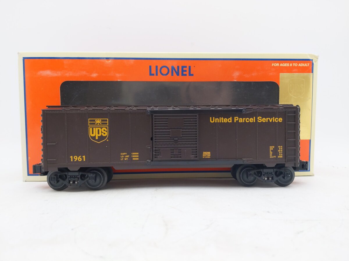 Lionel 6-39296 O Gauge UPS Commemorative Centennial Boxcar #3 EX/Box