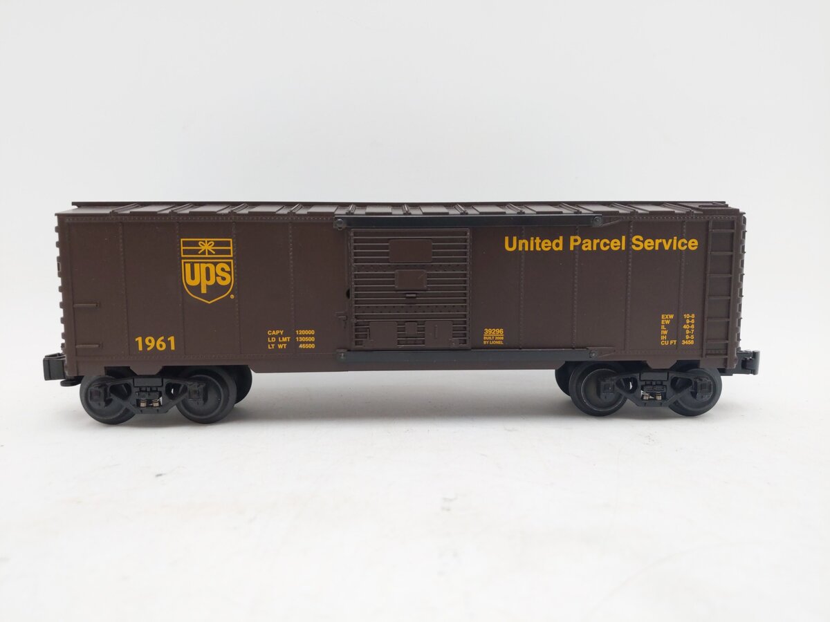 Lionel 6-39296 O Gauge UPS Commemorative Centennial Boxcar #3 EX/Box