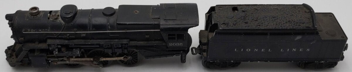 Lionel 2035 Vintage O 2-6-4 Diecast Postwar Steam Locomotive with 6466W Tender