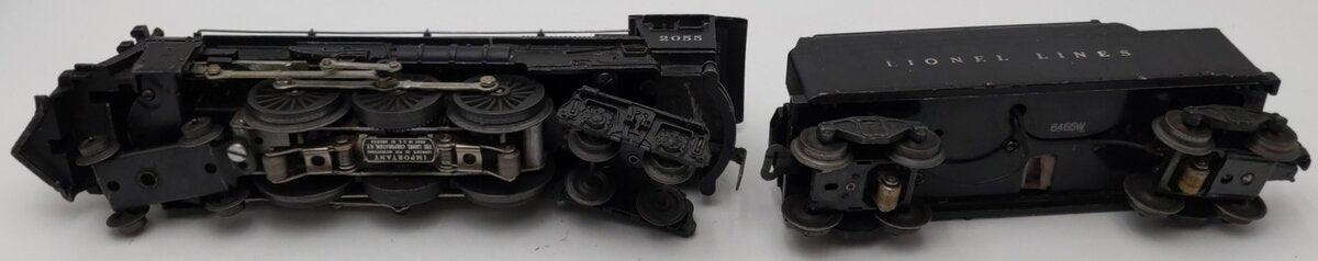 Lionel 2055 Vintage O 4-6-4 Hudson Steam Locomotive w/6466W Tender VG