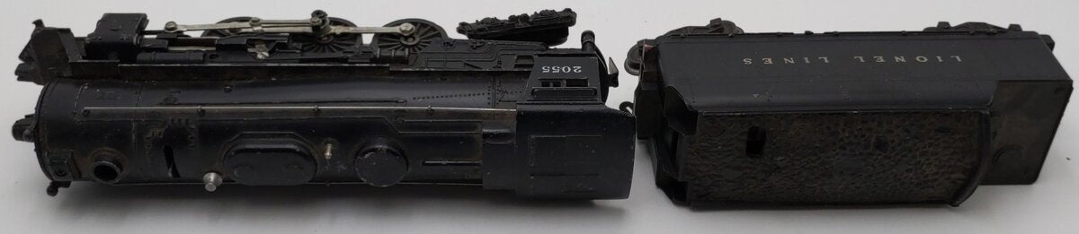 Lionel 2055 Vintage O 4-6-4 Hudson Steam Locomotive w/6466W Tender VG