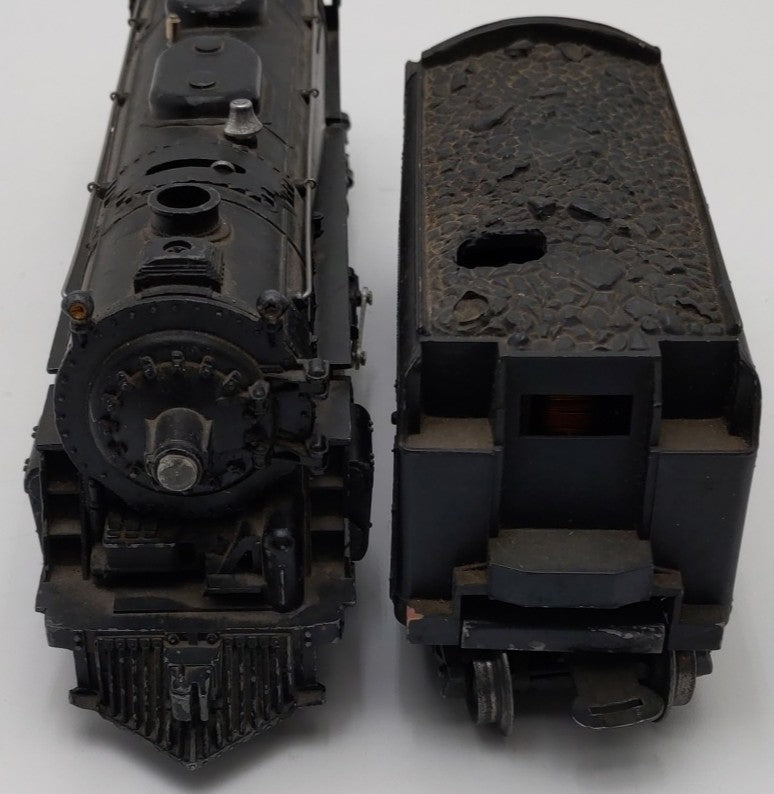 Lionel 2055 Vintage O 4-6-4 Hudson Steam Locomotive w/6466W Tender VG