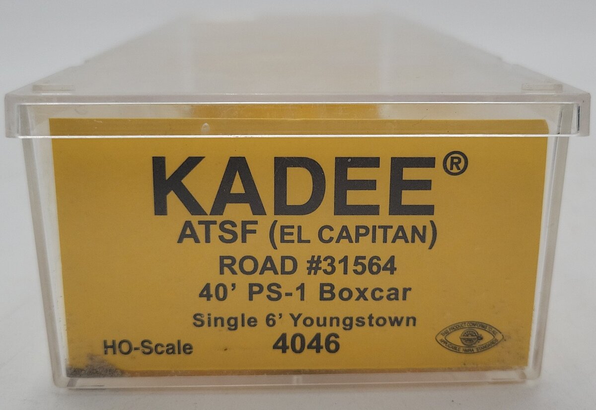 Kadee 4046 HO Atchison, Topeka & Santa Fe El Captain 40' PS-1 Boxcar EX/Box