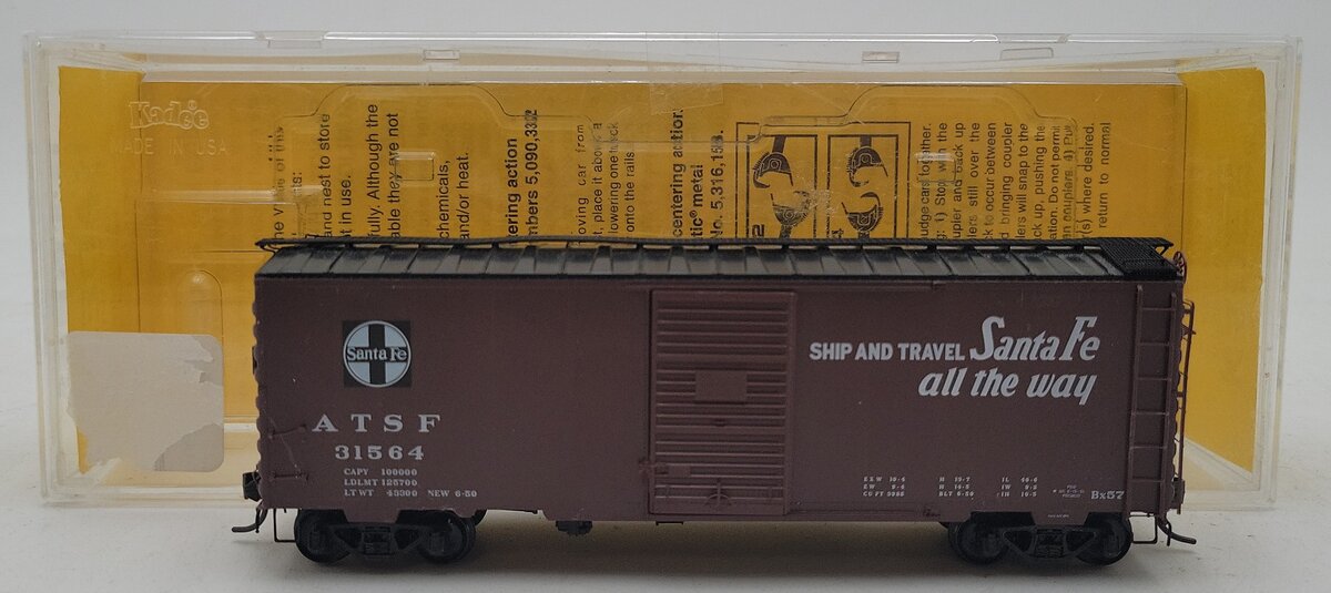 Kadee 4046 HO Atchison, Topeka & Santa Fe El Captain 40' PS-1 Boxcar EX/Box