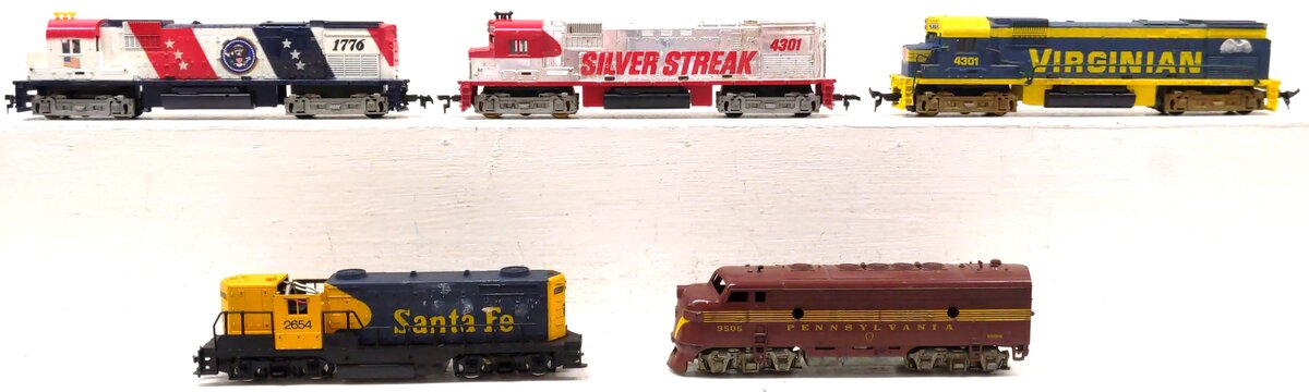 Tyco & AHM Assorted HO Scale Diesel Locomotives [5] VG