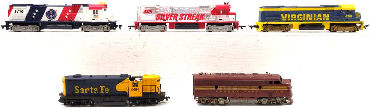 Tyco & AHM Assorted HO Scale Diesel Locomotives [5] VG
