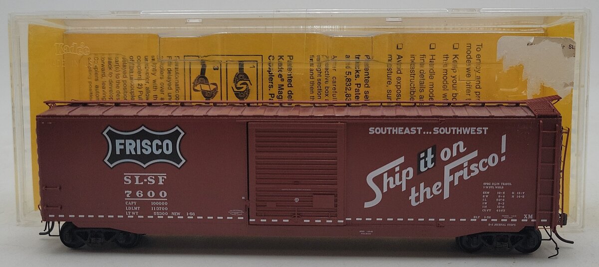 Kadee 6007 HO Frisco 50' PS-1 Boxcar #7600 EX/Box