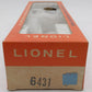 Lionel 6431 Vintage O Gauge Empty Box VG/Box