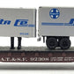 Atlas 3745 N Scale Santa Fe Piggyback Flatcar w/Trailers #92308 EX/Box
