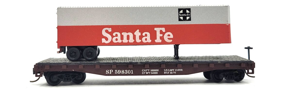 Atlas 3775 N Scale Santa Fe Piggyback Flatcar LN/Box