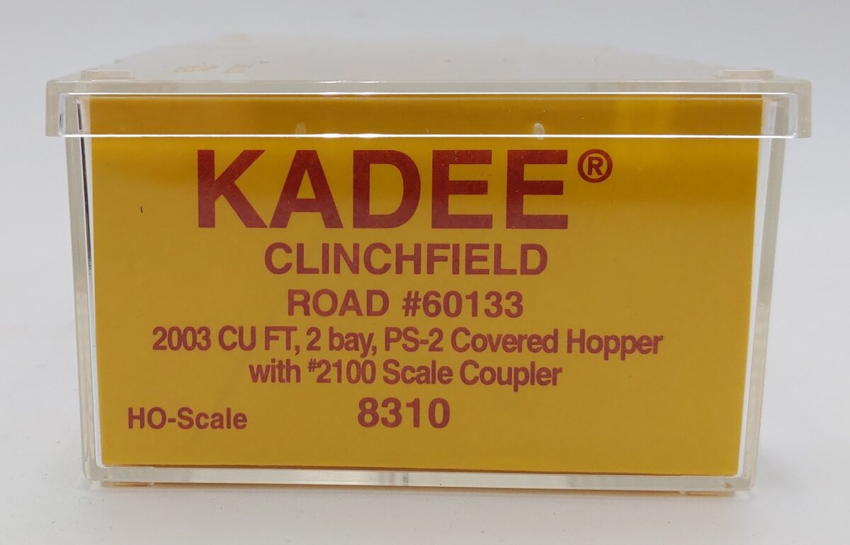 Kadee 8310 HO Scale Clinchfield Road PS-2 Covered Hopper #60133 EX/Box