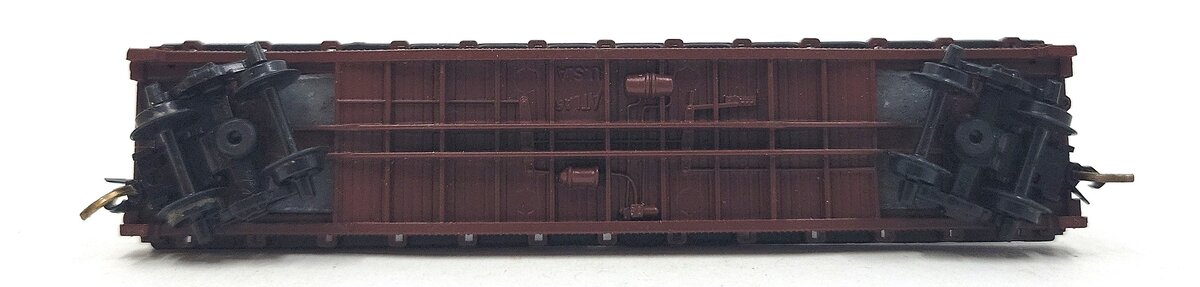 Atlas 3744 N Scale South Pacific Piggyback Flat Car w/ Trailers EX/Box