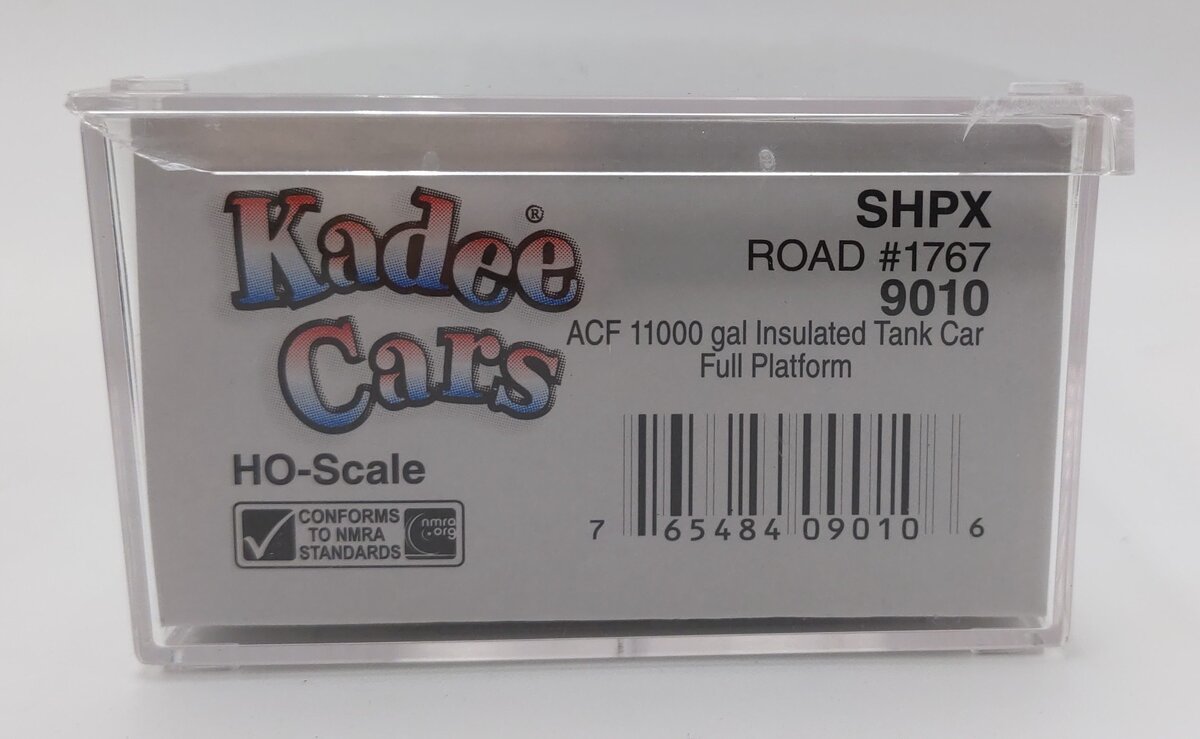 Kadee 9010 HO SHPX ACF 11,000 Gallon Insulated Tank Car w/ Full Platform #1767 EX/Box