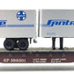 Atlas 3744 N Scale South Pacific Piggyback Flat Car w/ Trailers EX