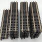 Atlas 6050 O Nickel Silver 10" Straight Track with Brown Ties (33) EX