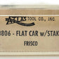 Atlas 3806 N Scale Frisco Flatcar with Stakes #2012 EX/Box