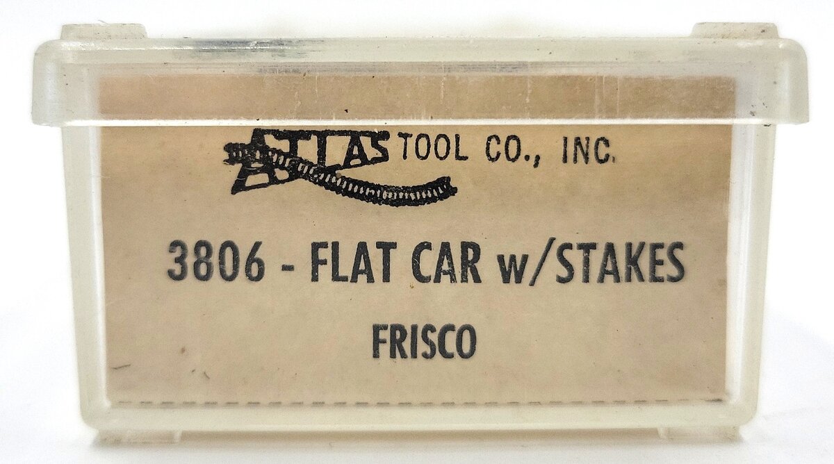 Atlas 3806 N Scale Frisco Flatcar with Stakes #2012 EX/Box