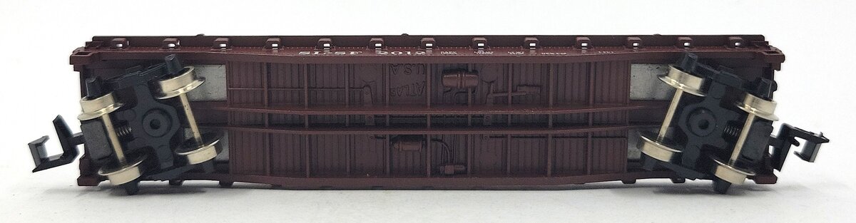 Atlas 3806 N Scale Frisco Flatcar with Stakes #2012 EX/Box