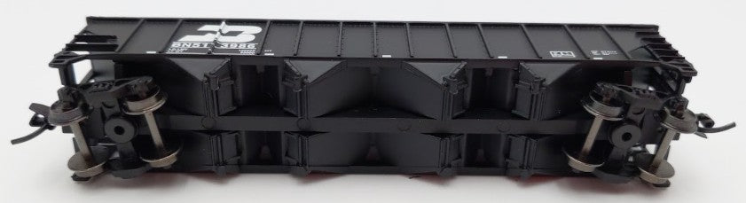 Trainworx Inc 2411-17 N Burlington Northern 100-Ton 4-Bay Hopper #513986 w Coal EX/Box
