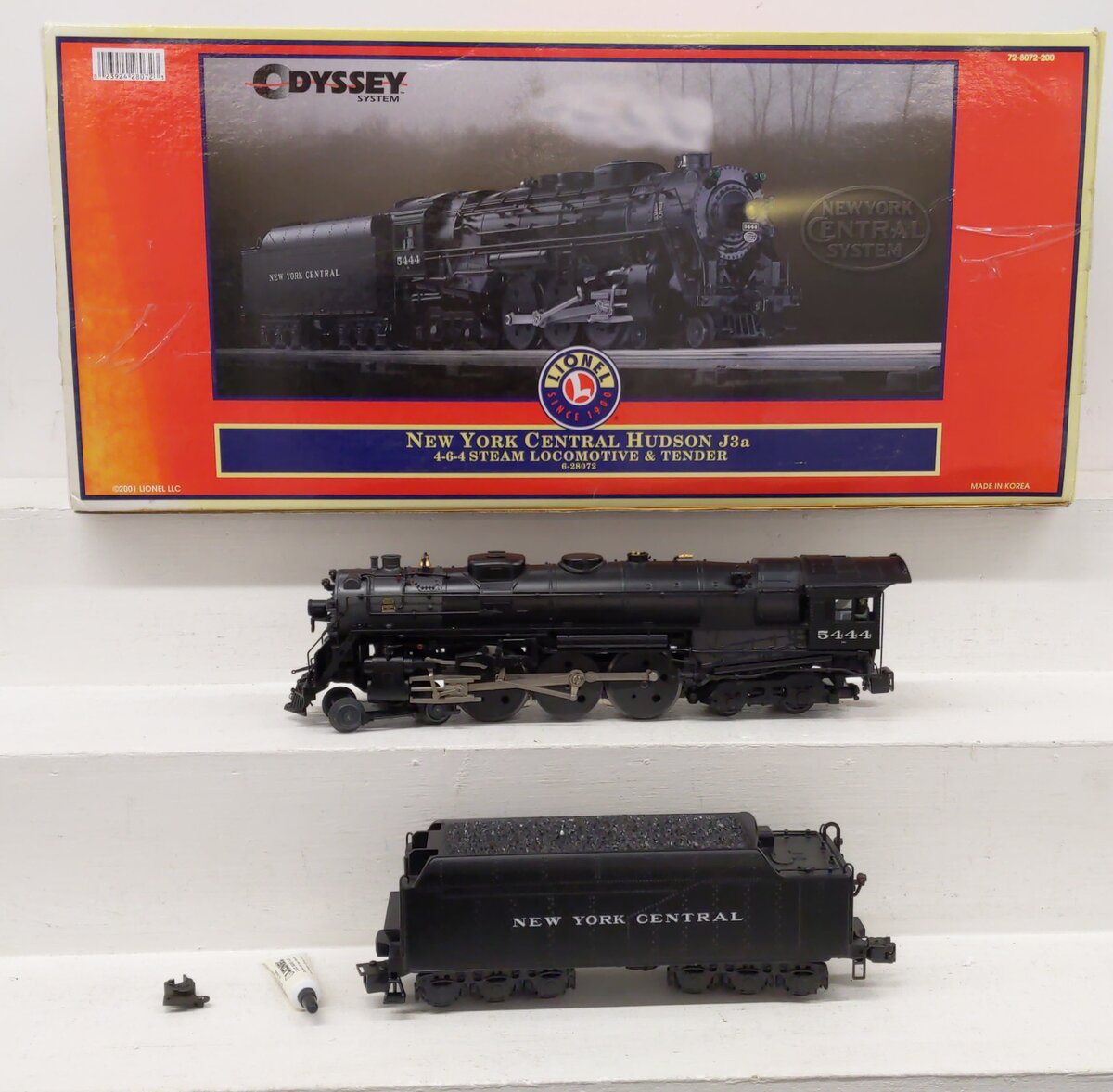 Lionel 6-28072 O NYC 4-6-4 Hudson J-3a Steam Loco & Tender #5444 with TMCC VG/Box