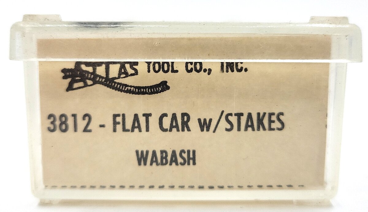 Atlas 3812 N Scale Wabash Flat Car w/ Spikes #156 EX/Box