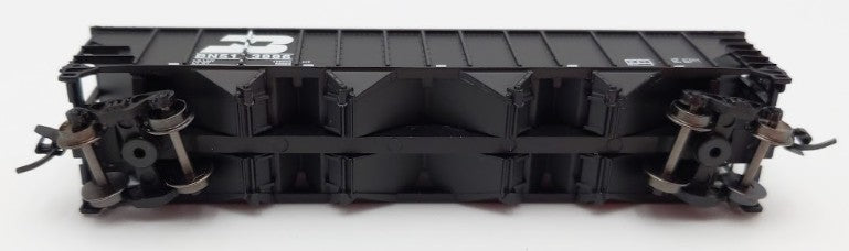 Trainworx Inc 2411-18 N Burlington Northern 100-Ton 4-Bay Hopper #513996 w Coal