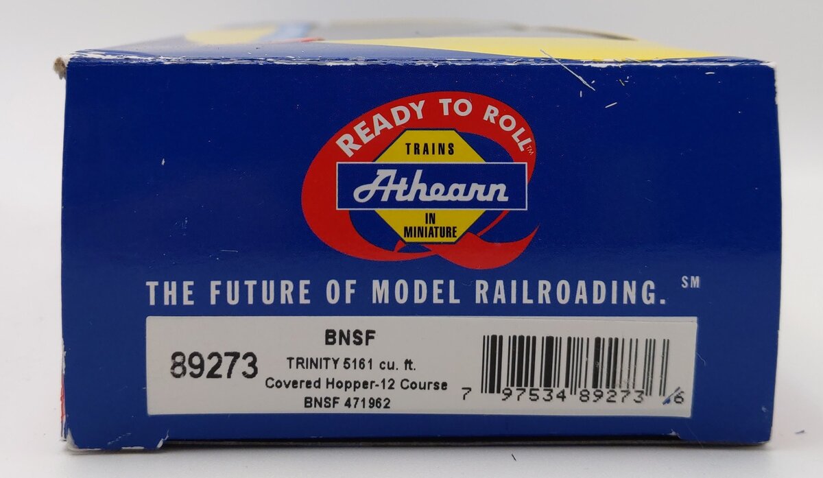 Athearn 89273 HO BNSF Trinity 5161 cu ft Covered Hopper #471962 EX/Box