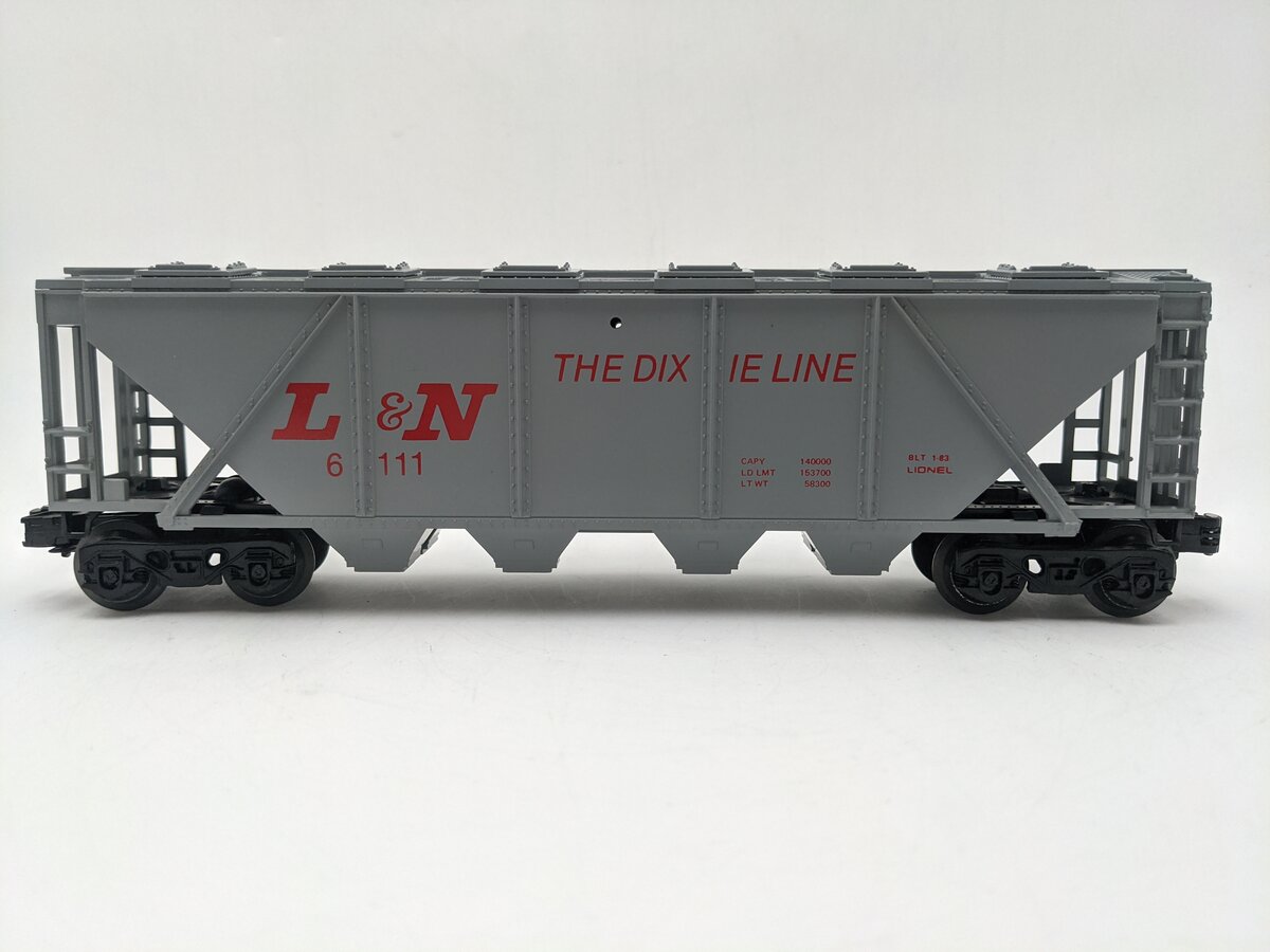 Lionel 6-6111 O Gauge Louisville & Nashville Gray Covered Hopper EX