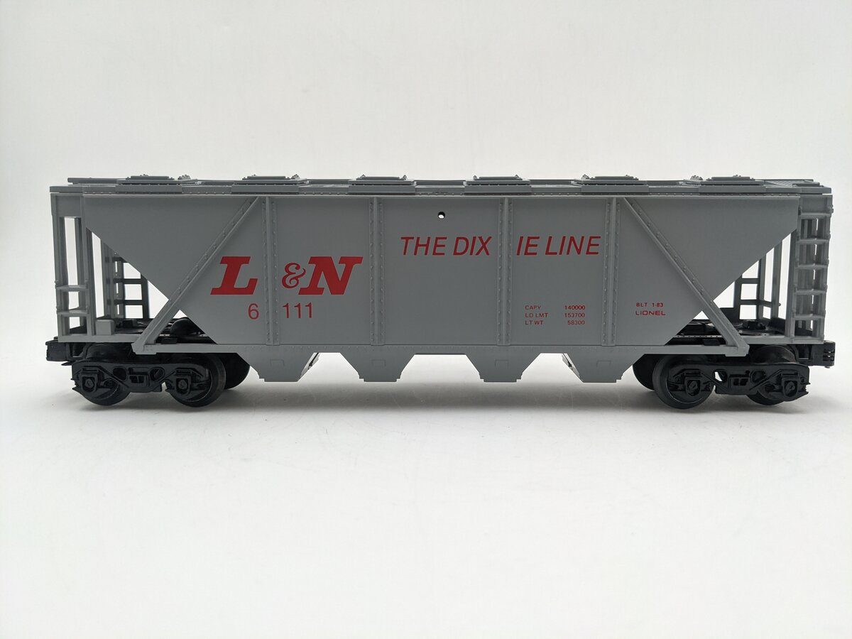 Lionel 6-6111 O Gauge Louisville & Nashville Gray Covered Hopper EX