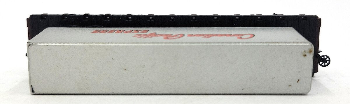 Atlas 3745 N Scale Santa Fe Piggyback Flatcar w/Trailers #92308 EX