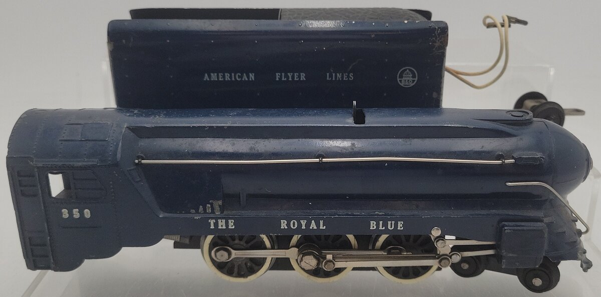 American Flyer 350 Vintage S B&O The Royal Blue 4-6-2 Diecast Steam Locomotive VG
