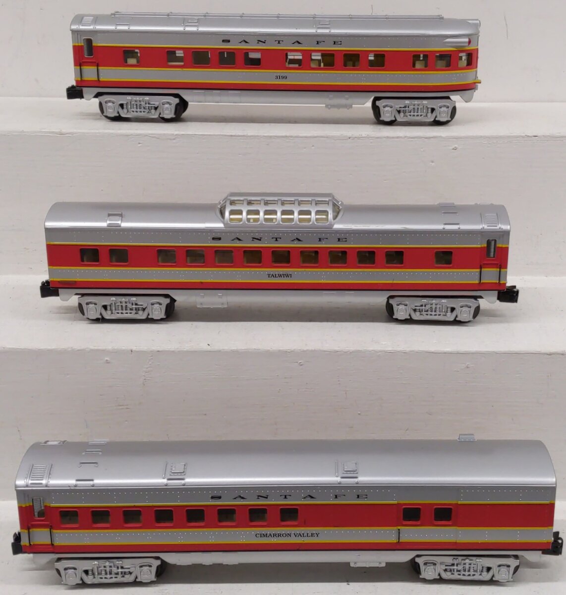 K-Line K1116 O Gauge Santa Fe Steam Train Set VG